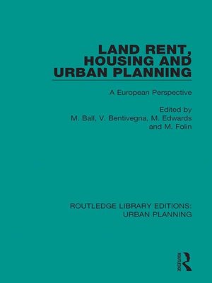 cover image of Land Rent, Housing and Urban Planning